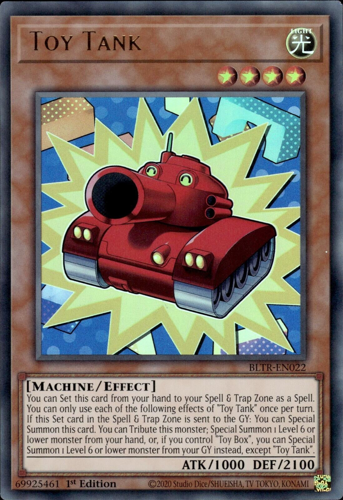 Image for Toy Tank (Battles of Legend: Terminal Revenge) (BLTR-EN022) - YuGiOh