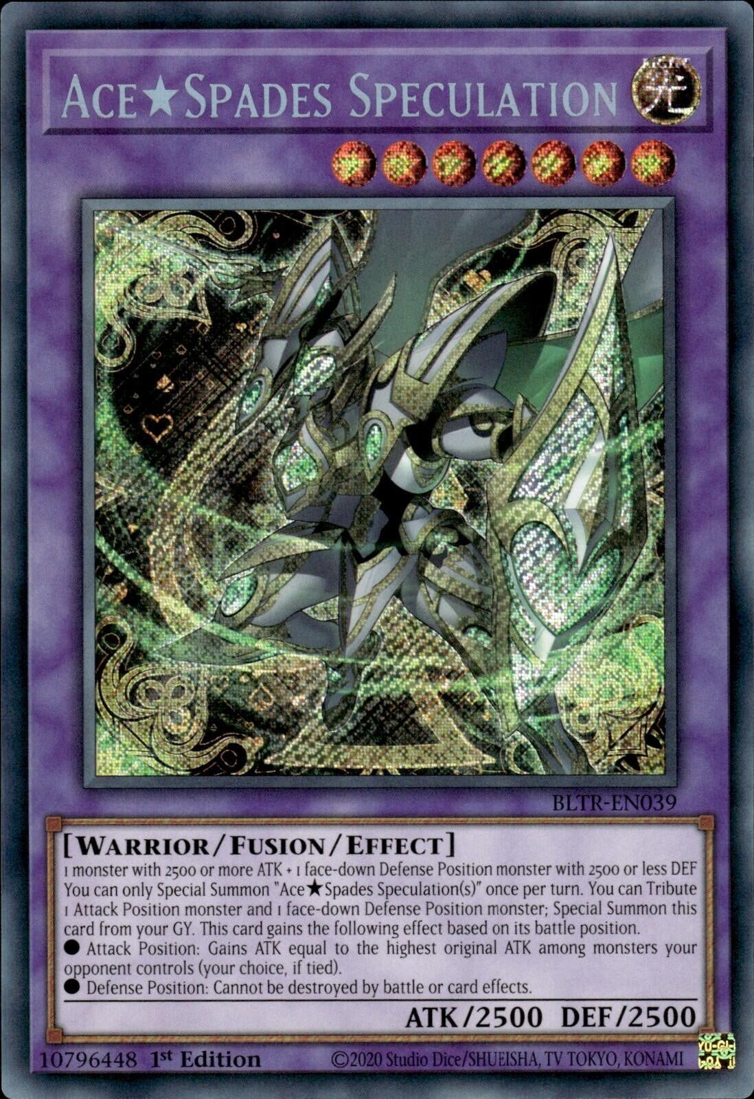 Image for Ace Spades Speculation (Battles of Legend: Terminal Revenge) (BLTR-EN039) - YuGiOh