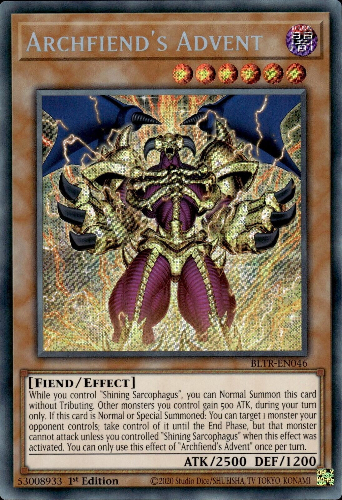Image for Archfiend's Advent (Battles of Legend: Terminal Revenge) (BLTR-EN046) - YuGiOh