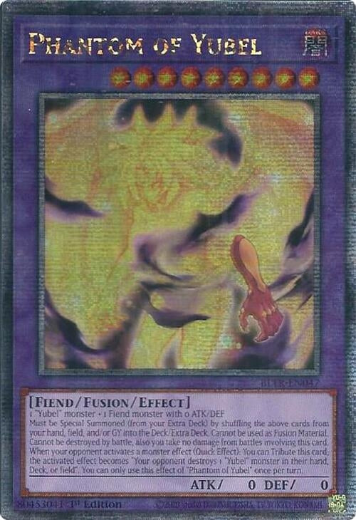 Image for Phantom of Yubel (Quarter Century Secret Rare) (Battles of Legend: Terminal Revenge) (BLTR-EN047) - YuGiOh