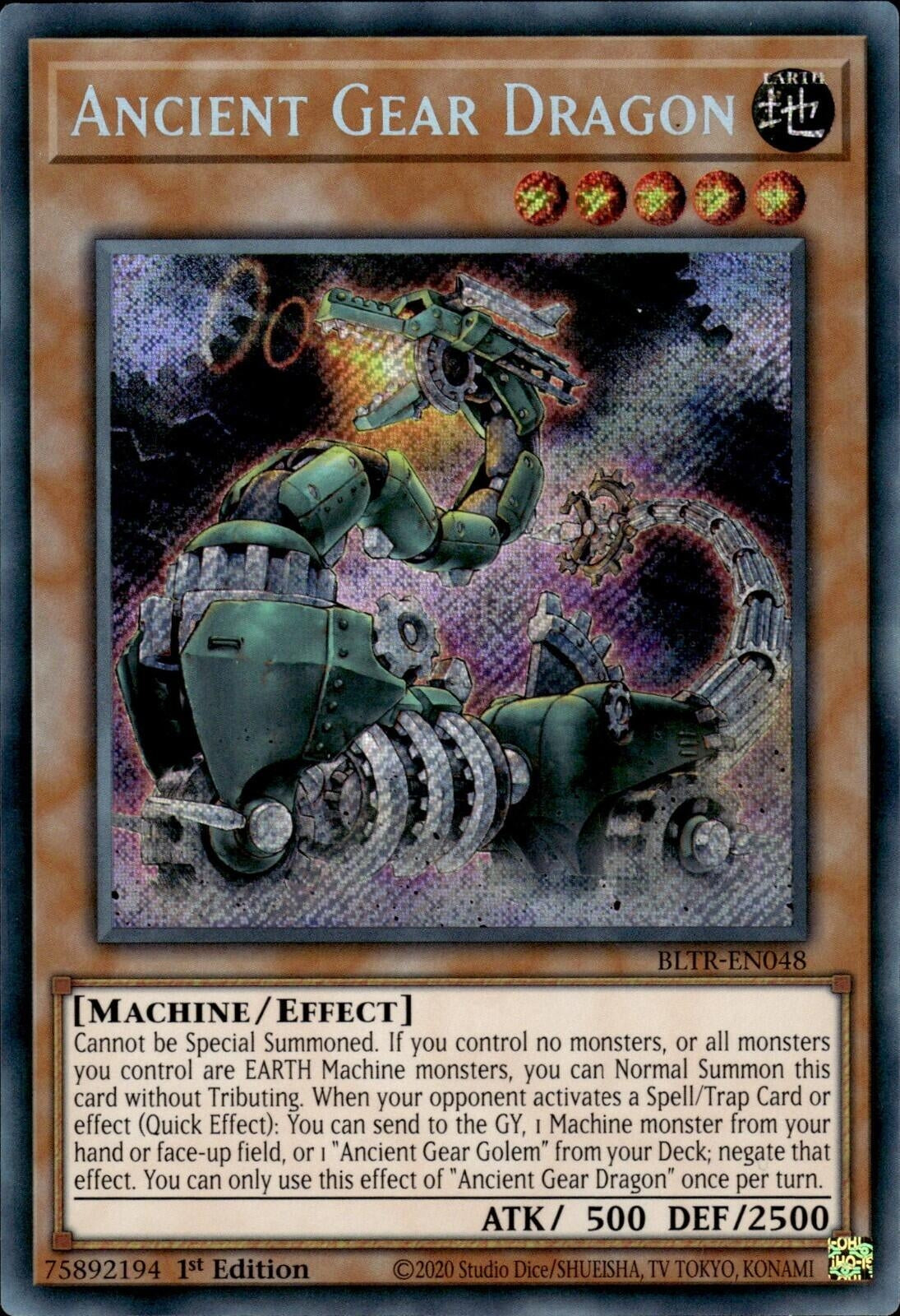 Image for Ancient Gear Dragon (Battles of Legend: Terminal Revenge) (BLTR-EN048) - YuGiOh