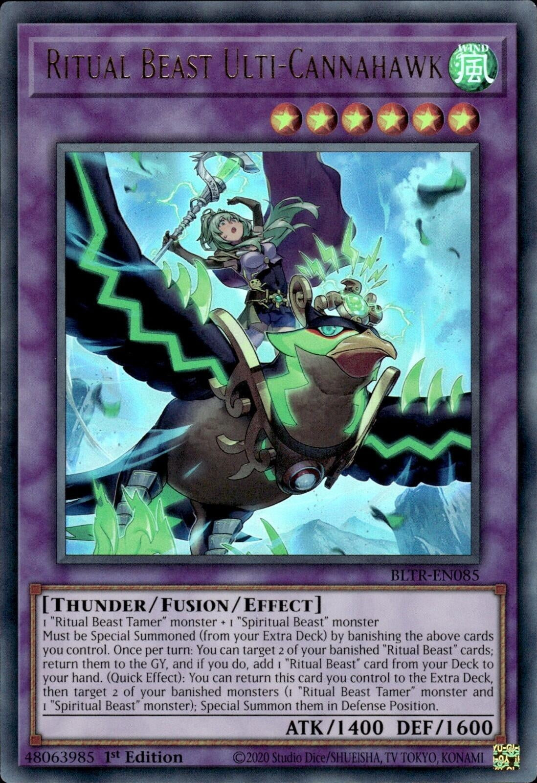 Image for Ritual Beast Ulti-Cannahawk (Alternate Art) (Battles of Legend: Terminal Revenge) (BLTR-EN085) - YuGiOh
