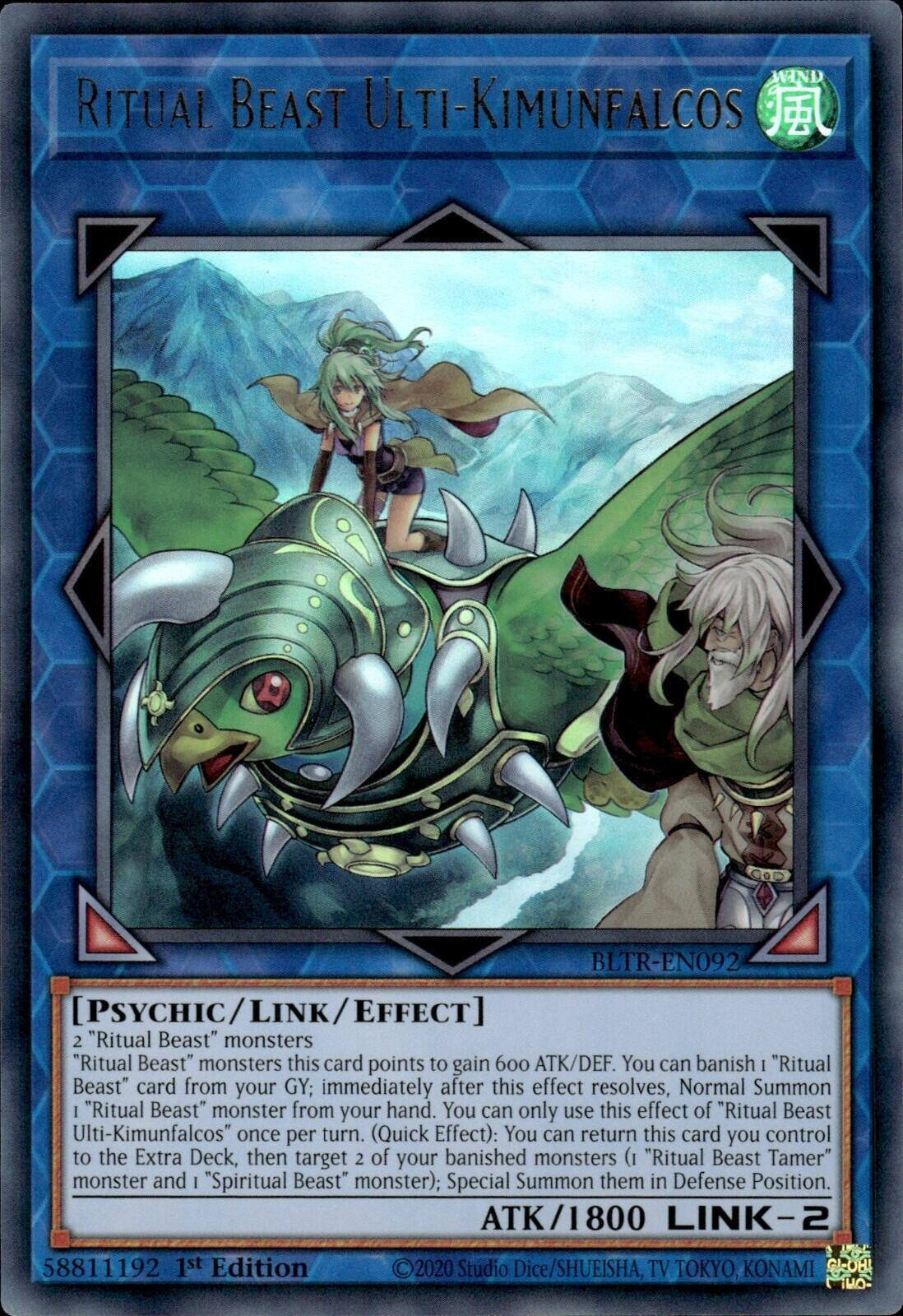 Image for Ritual Beast Ulti-Kimunfalcos (Battles of Legend: Terminal Revenge) (BLTR-EN092) - YuGiOh