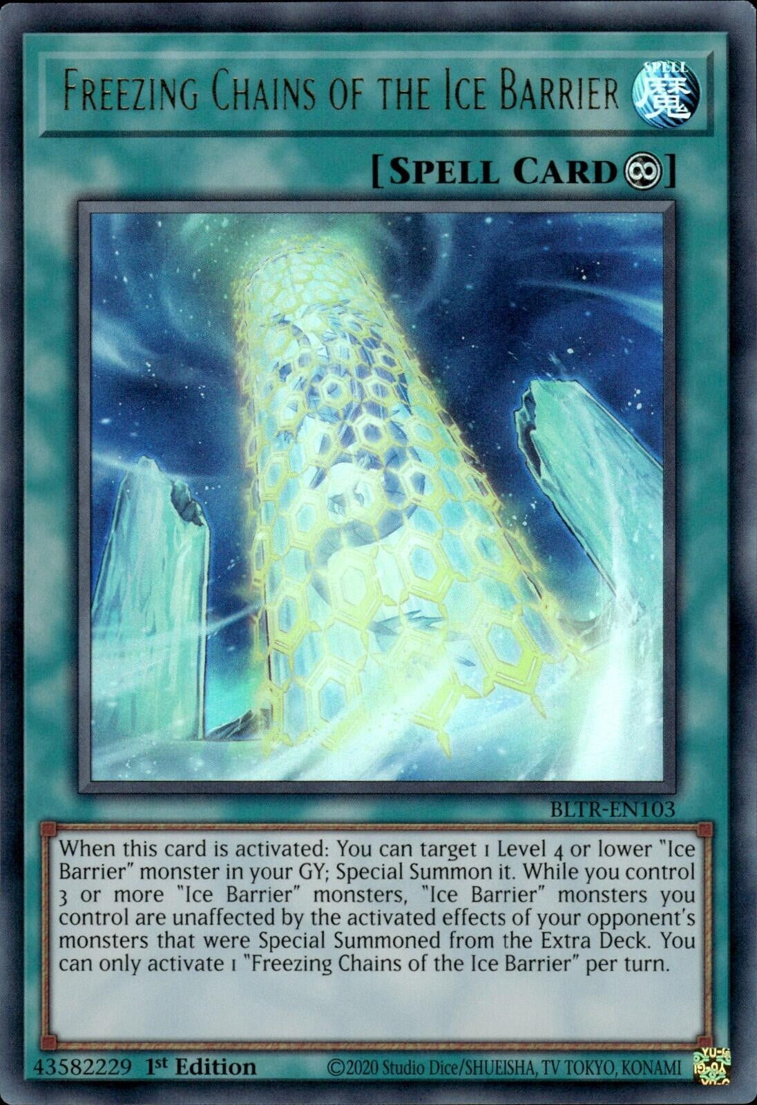 Image for Freezing Chains of the Ice Barrier (Battles of Legend: Terminal Revenge) (BLTR-EN103) - YuGiOh