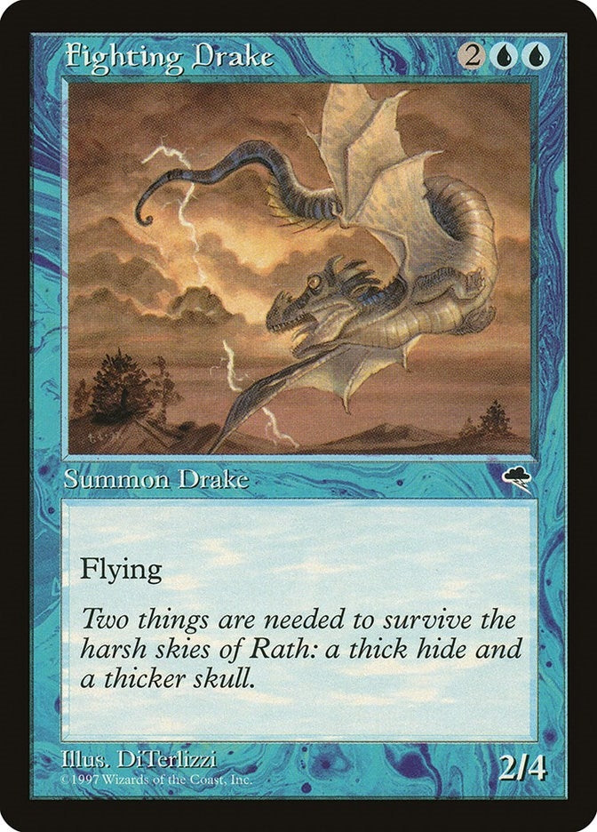 Image for Fighting Drake (Tempest) (63) - Magic: The Gathering