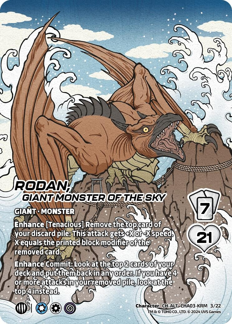 Image for Rodan, Giant Monster of the Sky (Alternate Art) (Challenger Series: Godzilla) (CHA03-KRM 3/22) - UniVersus