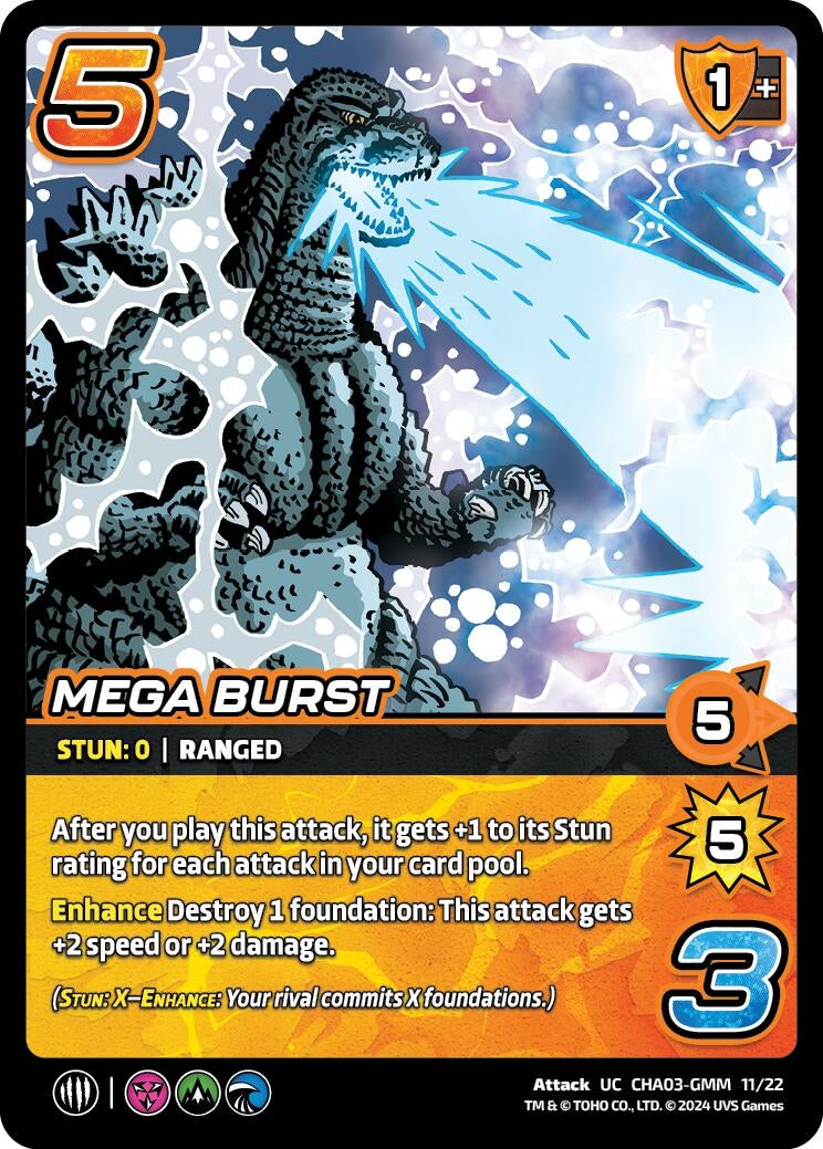 Image for Mega Burst (Challenger Series: Godzilla) (CHA03-GMM 11/22) - UniVersus
