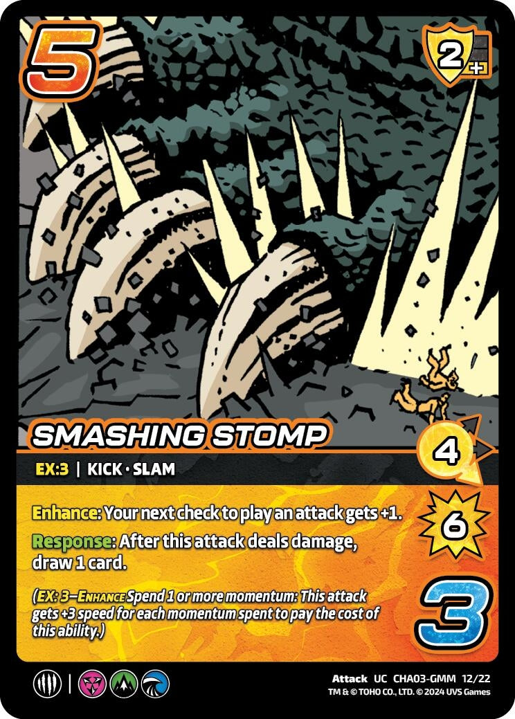 Image for Smashing Stomp (Challenger Series: Godzilla) (CHA03-GMM 12/22) - UniVersus