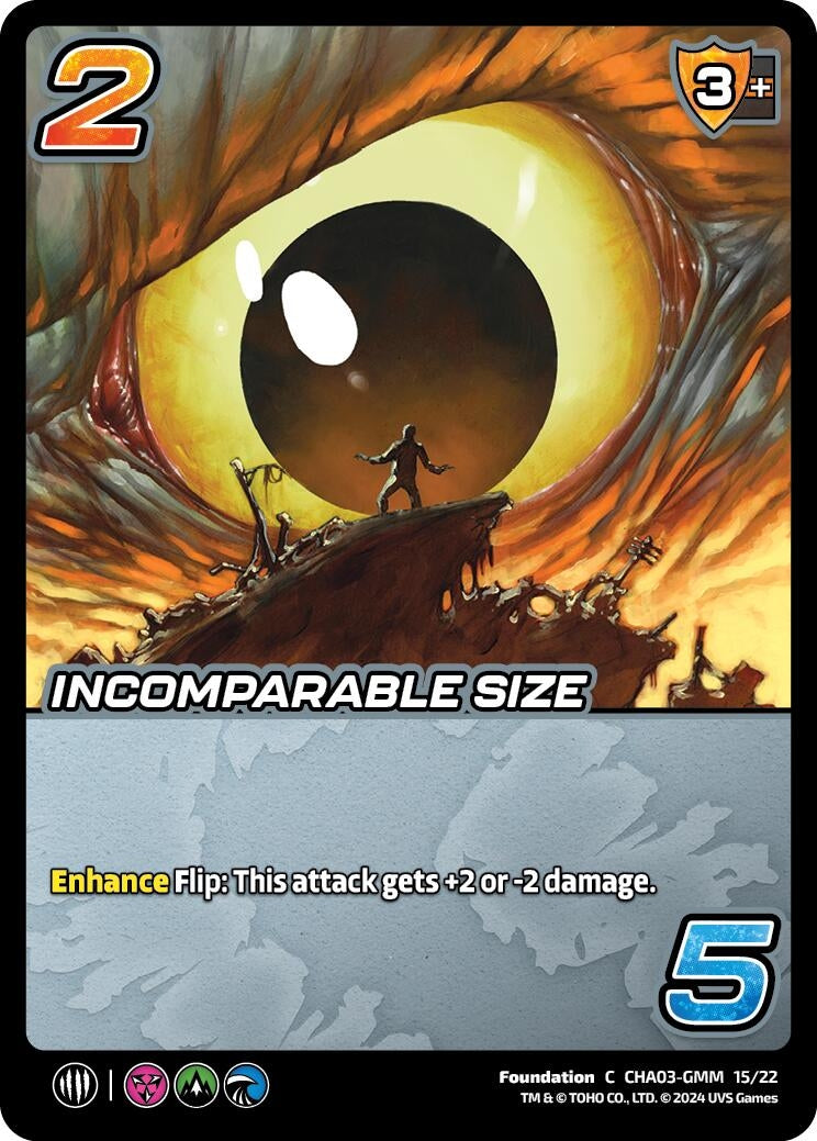 Image for Incomparable Size (Challenger Series: Godzilla) (CHA03-GMM 15/22) - UniVersus