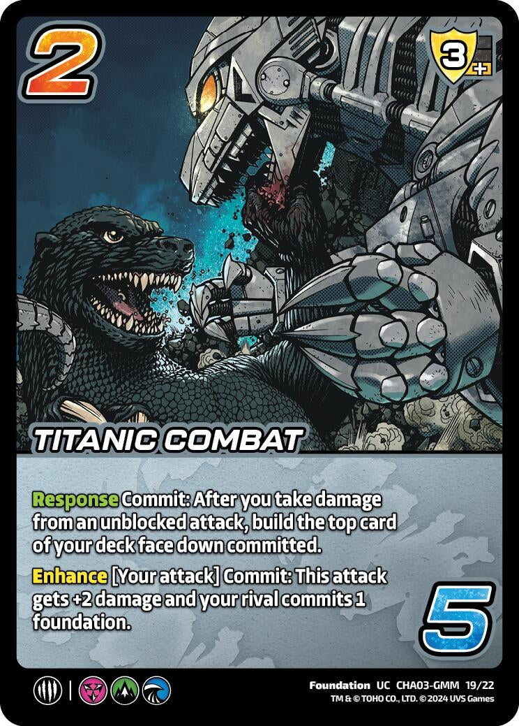 Image for Titanic Combat (Challenger Series: Godzilla) (CHA03-GMM 19/22) - UniVersus