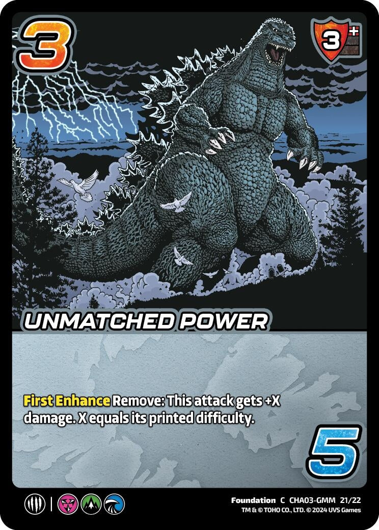 Image for Unmatched Power (Challenger Series: Godzilla) (CHA03-GMM 21/22) - UniVersus