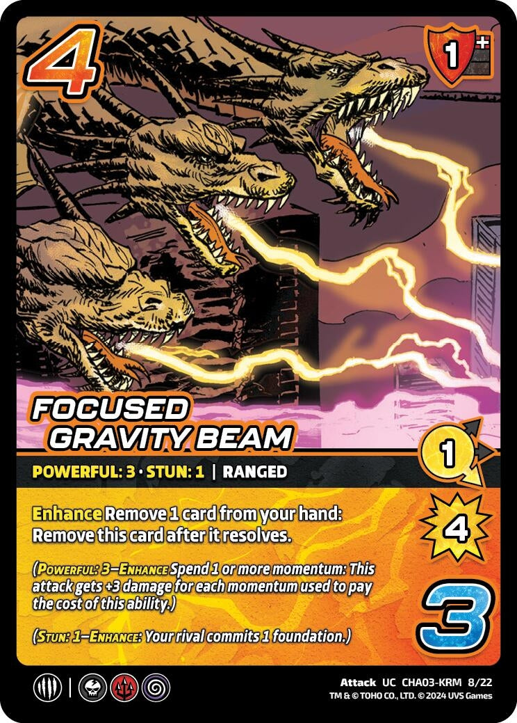 Image for Focused Gravity Beam (Challenger Series: Godzilla) (CHA03-KRM 8/22) - UniVersus