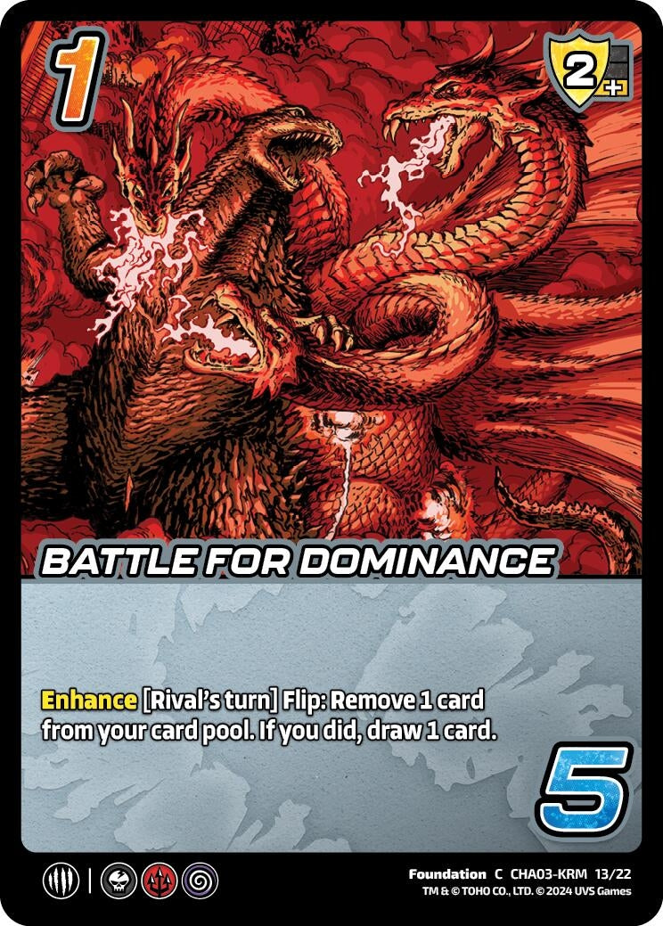 Image for Battle For Dominance (Challenger Series: Godzilla) (CHA03-KRM 13/22) - UniVersus