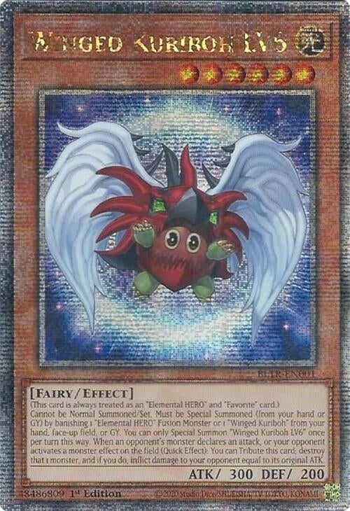 Image for Winged Kuriboh LV6 (Quarter Century Secret Rare) (Battles of Legend: Terminal Revenge) (BLTR-EN001) - YuGiOh