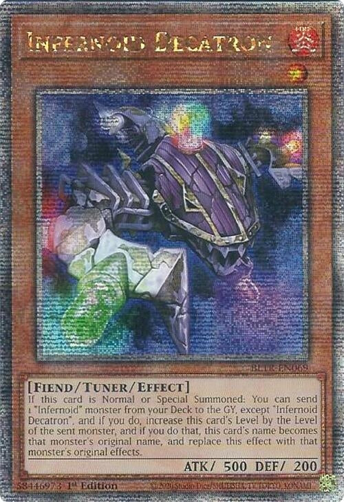 Image for Infernoid Decatron (Quarter Century Secret Rare) (Battles of Legend: Terminal Revenge) (BLTR-EN069) - YuGiOh