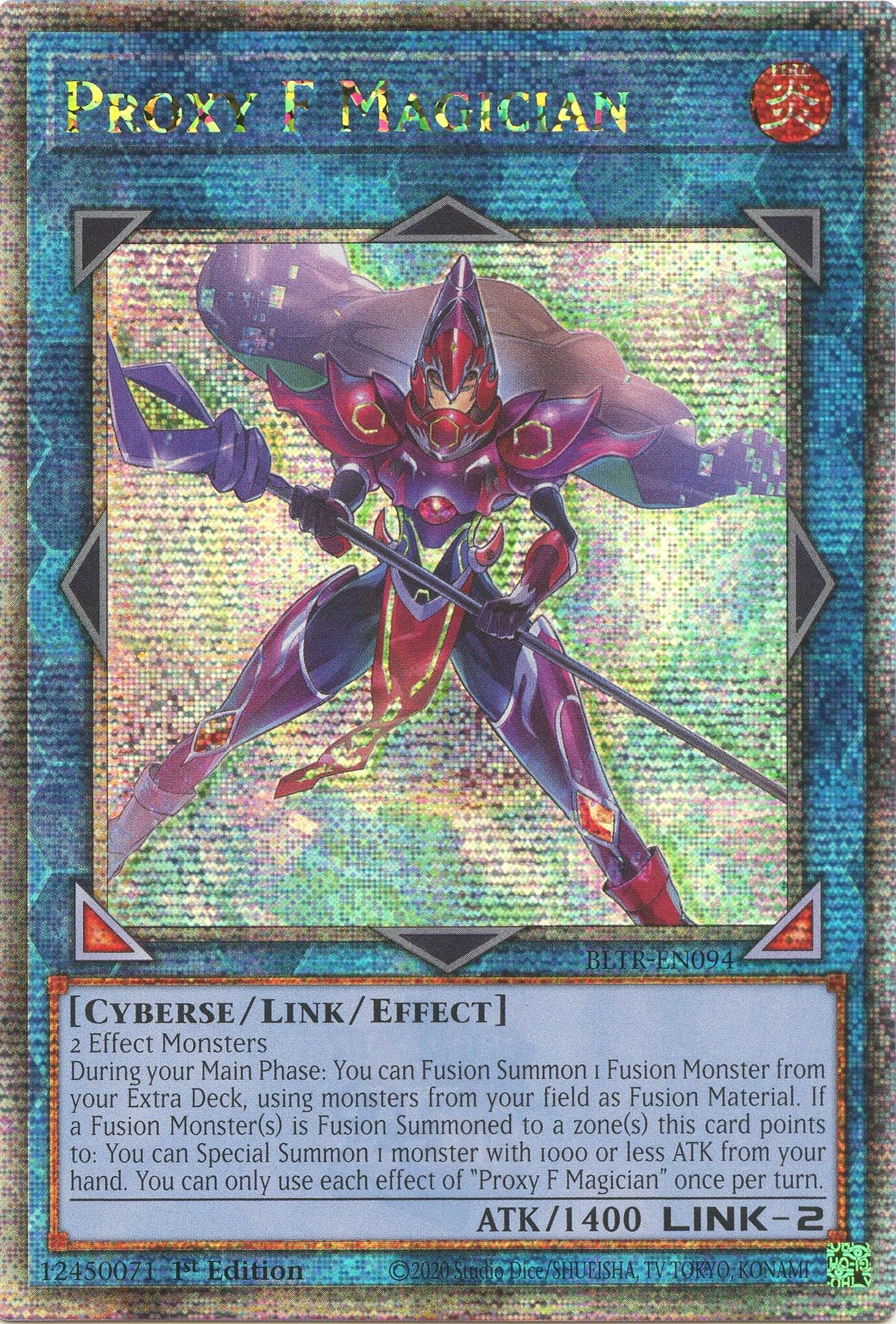 Image for Proxy F Magician (Quarter Century Secret Rare) (Battles of Legend: Terminal Revenge) (BLTR-EN094) - YuGiOh