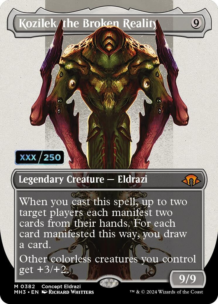 Image for Kozilek, the Broken Reality (Borderless) (Serial Numbered) (Modern Horizons 3) (382) - Magic: The Gathering
