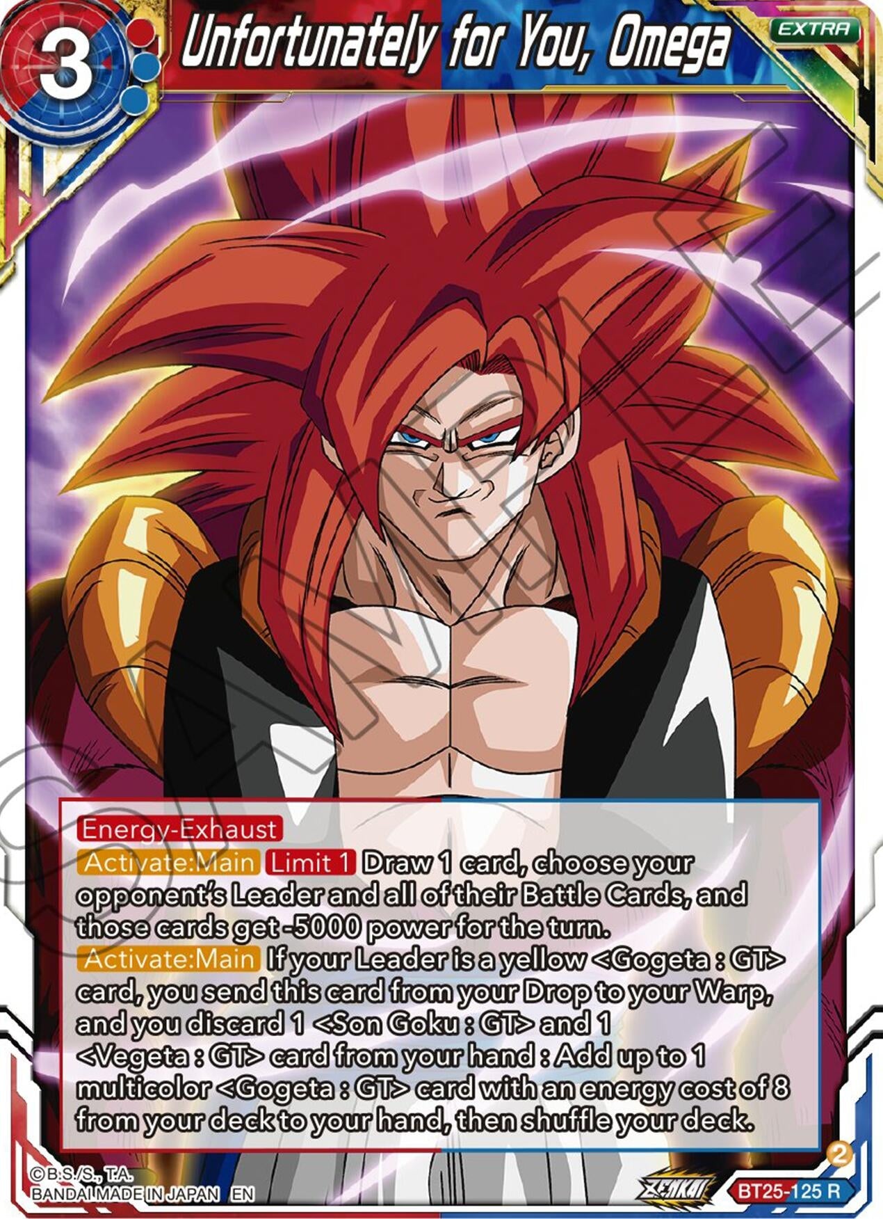Image for Unfortunately for You, Omega (Legend of the Dragon Balls) (BT25-125) - Dragon Ball Super: Masters