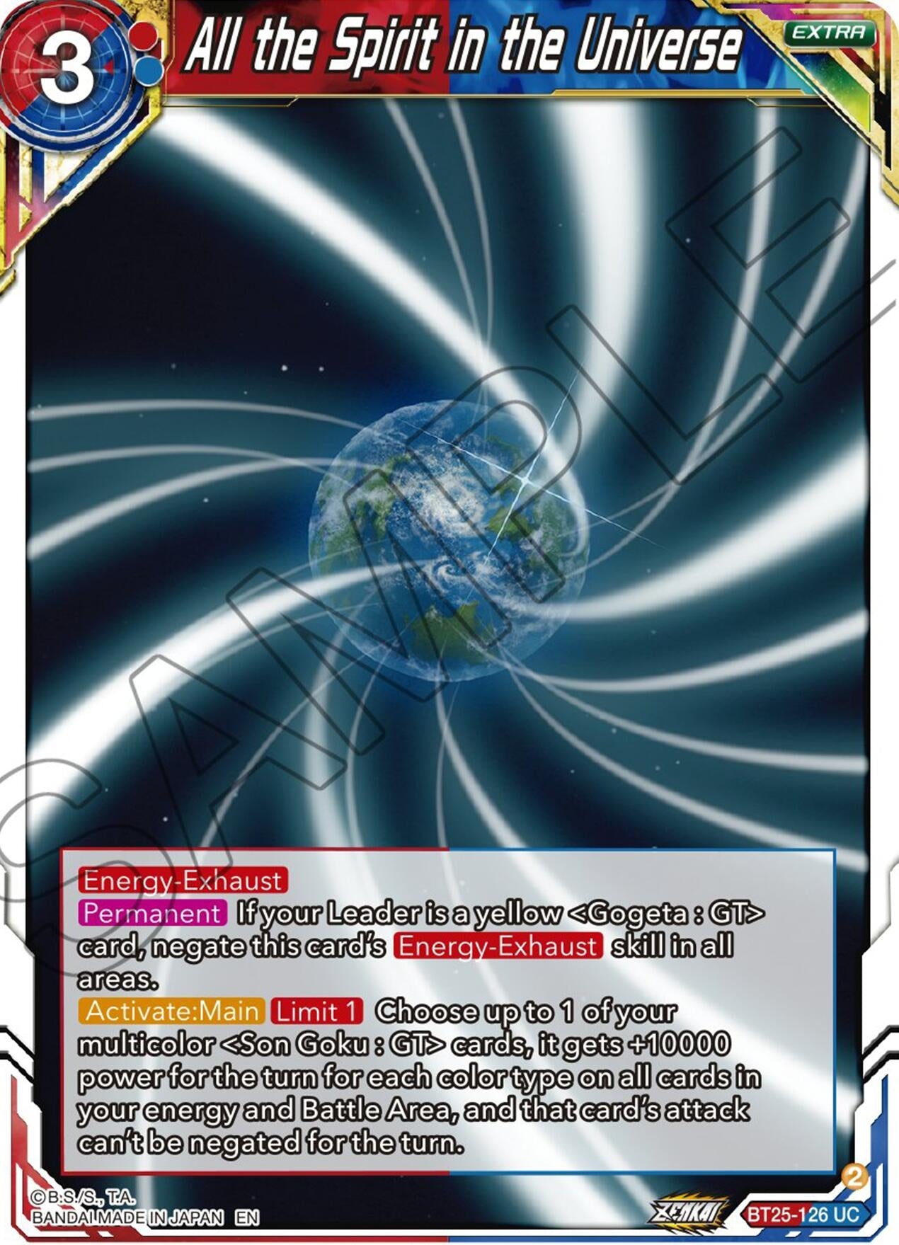 Image for All the Spirit in the Universe (Legend of the Dragon Balls) (BT25-126) - Dragon Ball Super: Masters