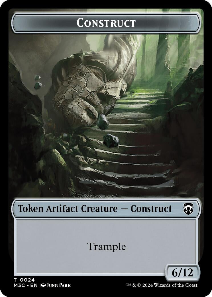 Image for Construct (Ripple Foil) // Myr Double-Sided Token (Commander: Modern Horizons 3) (24 // 25) - Magic: The Gathering