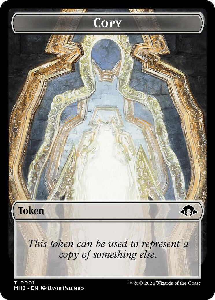 Image for Copy (Ripple Foil) // Eldrazi Angel Double-Sided Token (Commander: Modern Horizons 3) (1 // 2) - Magic: The Gathering