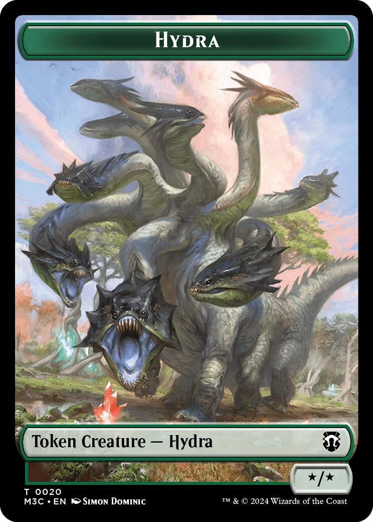 Image for Hydra (Ripple Foil) // Boar Double-Sided Token (Commander: Modern Horizons 3) (20 // 17) - Magic: The Gathering