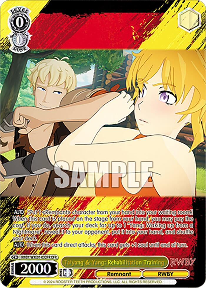 Image for Taiyang & Yang: Rehabilitation Training (OFR) (RWBY Premium Booster) (RWBY/WXE01-03OFR OFR) - Weiss Schwarz