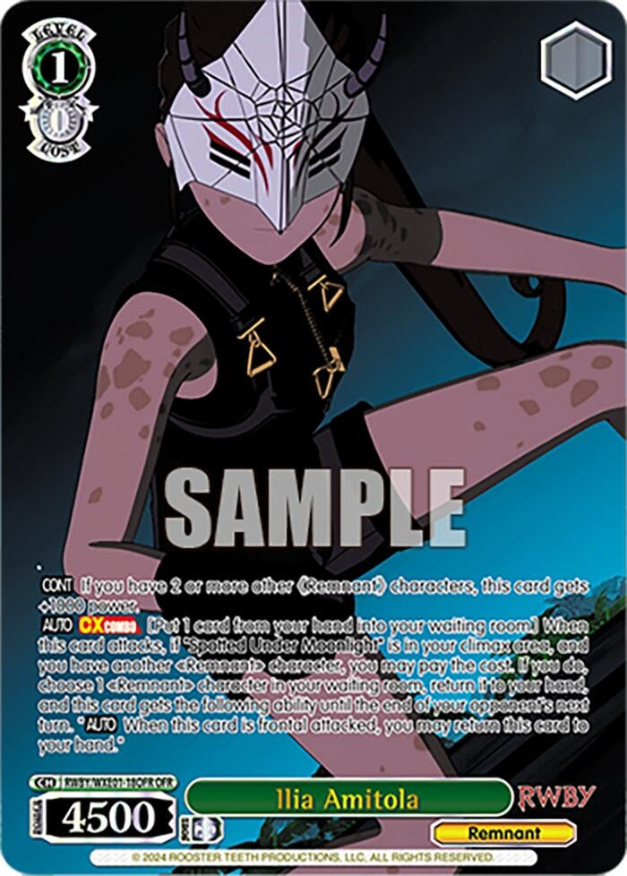 Image for Ilia Amitola (OFR) (RWBY Premium Booster) (RWBY/WXE01-18OFR OFR) - Weiss Schwarz