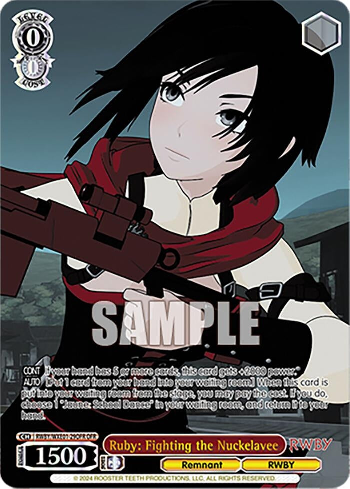 Image for Ruby: Fighting the Nuckelavee (OFR) (RWBY Premium Booster) (RWBY/WXE01-29OFR OFR) - Weiss Schwarz