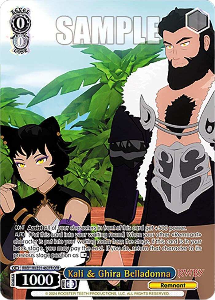 Image for Kali & Ghira Belladonna (OFR) (RWBY Premium Booster) (RWBY/WXE01-46OFR OFR) - Weiss Schwarz