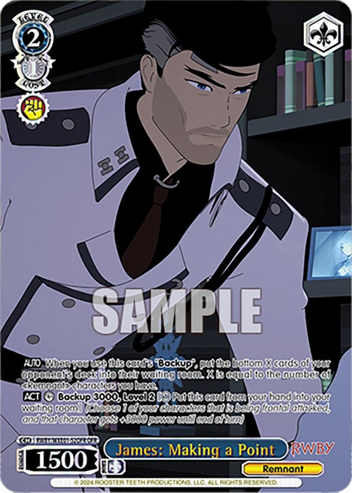 Image for James: Making a Point (OFR) (RWBY Premium Booster) (RWBY/WXE01-52OFR OFR) - Weiss Schwarz