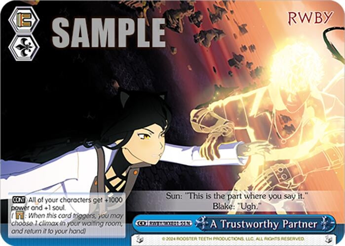 Image for A Trustworthy Partner (RWBY Premium Booster) (RWBY/WXE01-55 N) - Weiss Schwarz
