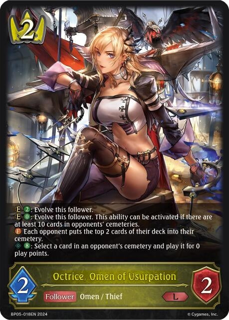 Image for Octrice, Omen of Usurpation (BP05: Omens Eternal) (BP05-018EN) - Shadowverse: Evolve