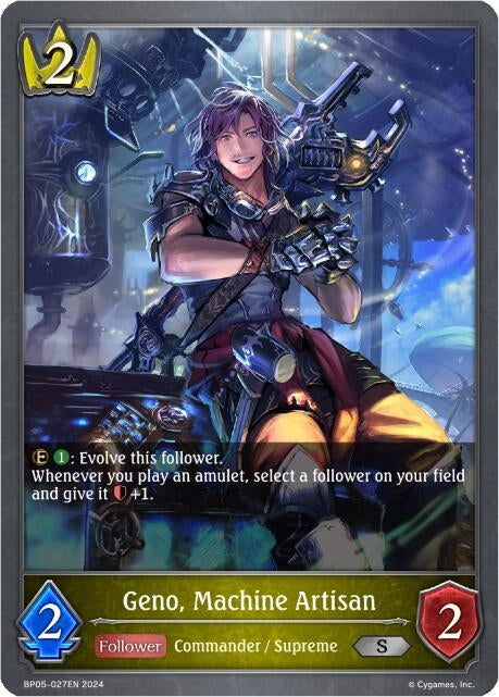 Image for Geno, Machine Artisan (BP05: Omens Eternal) (BP05-027EN) - Shadowverse: Evolve