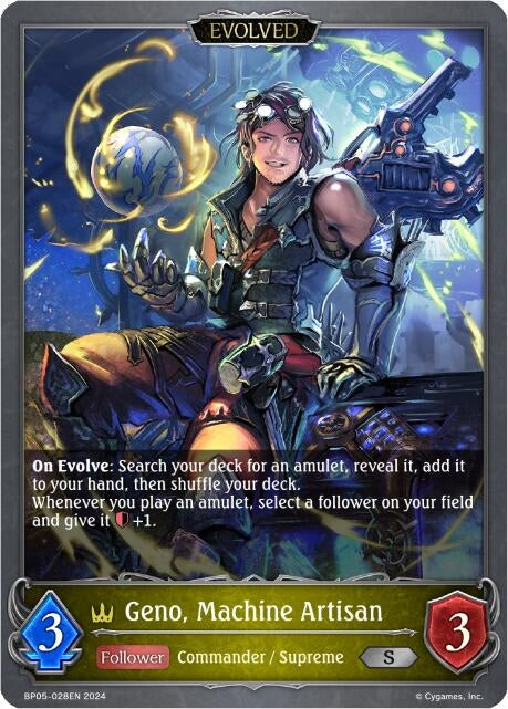 Image for Geno, Machine Artisan (Evolved) (BP05: Omens Eternal) (BP05-028EN) - Shadowverse: Evolve