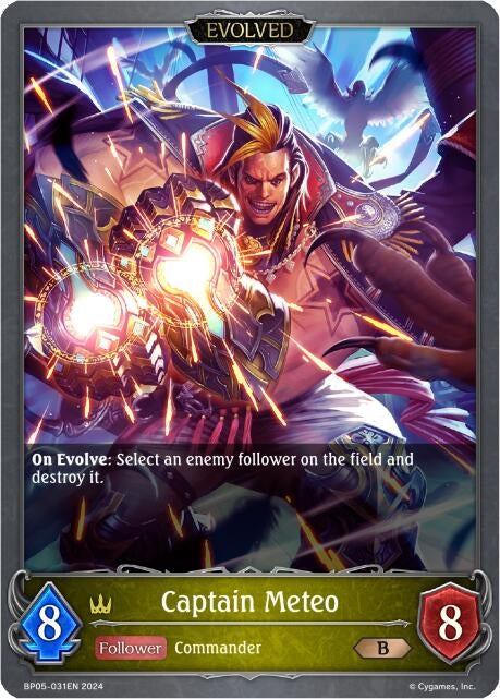 Image for Captain Meteo (Evolved) (BP05: Omens Eternal) (BP05-031EN) - Shadowverse: Evolve