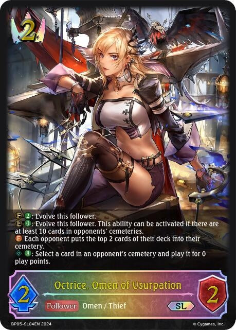 Image for Octrice, Omen of Usurpation (SL) (BP05: Omens Eternal) (BP05-SL04EN) - Shadowverse: Evolve