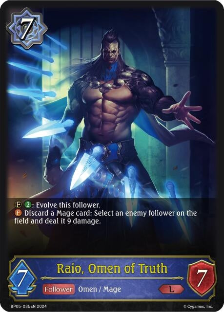 Image for Raio, Omen of Truth (BP05: Omens Eternal) (BP05-035EN) - Shadowverse: Evolve