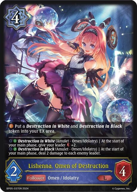 Image for Lishenna, Omen of Destruction (BP05: Omens Eternal) (BP05-037EN) - Shadowverse: Evolve