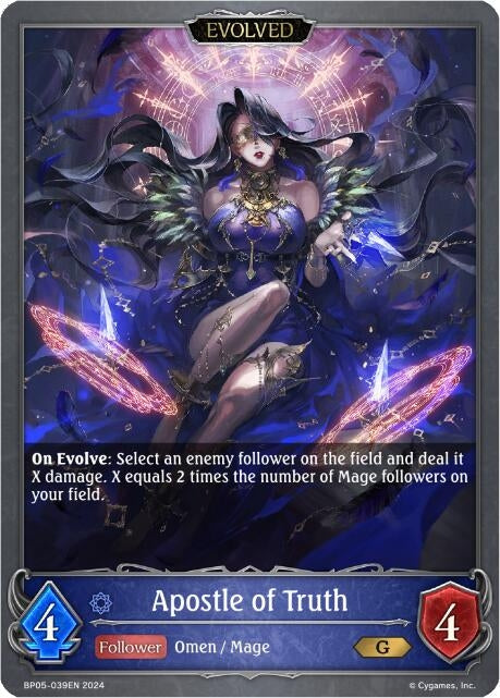 Image for Apostle of Truth (Evolved) (BP05: Omens Eternal) (BP05-039EN) - Shadowverse: Evolve