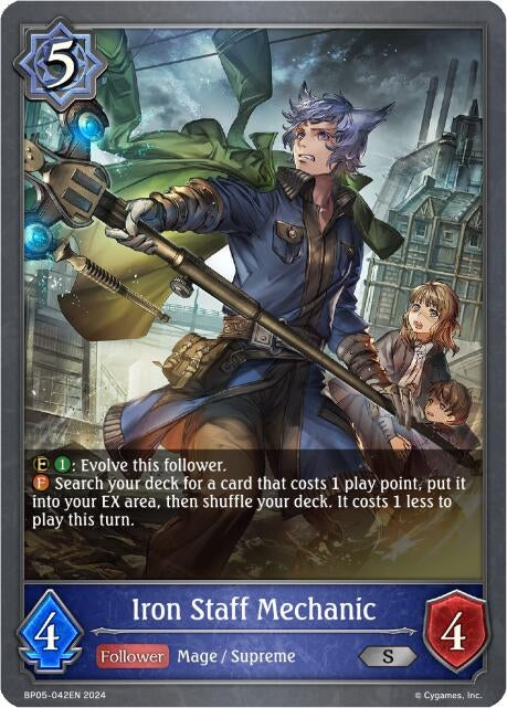 Image for Iron Staff Mechanic (BP05: Omens Eternal) (BP05-042EN) - Shadowverse: Evolve