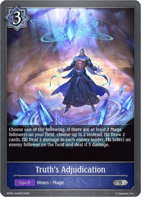 Image for Truth's Adjudication (BP05: Omens Eternal) (BP05-044EN) - Shadowverse: Evolve
