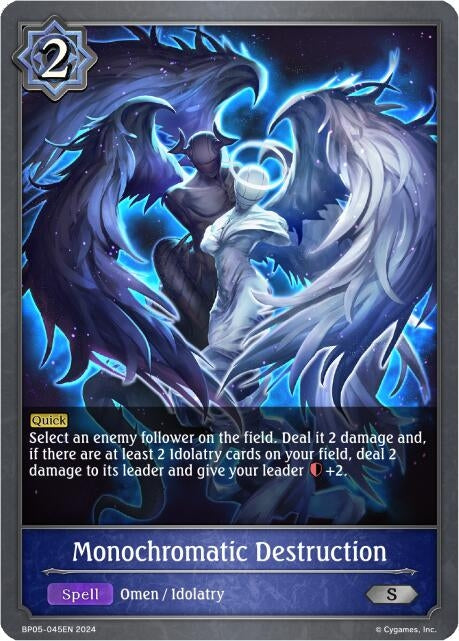 Image for Monochromatic Destruction (BP05: Omens Eternal) (BP05-045EN) - Shadowverse: Evolve