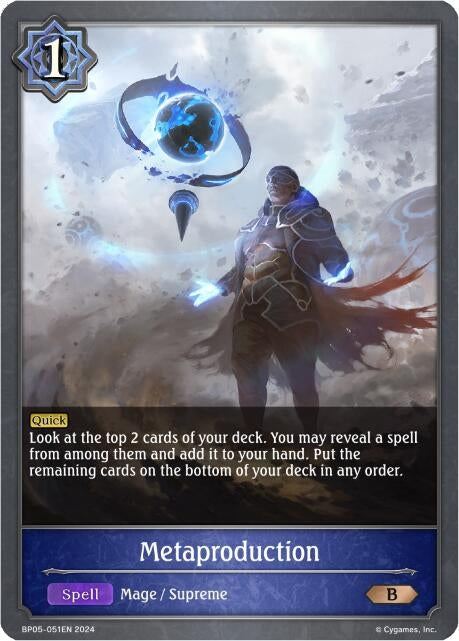 Image for Metaproduction (BP05: Omens Eternal) (BP05-051EN) - Shadowverse: Evolve