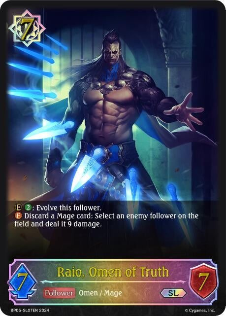 Image for Raio, Omen of Truth (SL) (BP05: Omens Eternal) (BP05-SL07EN) - Shadowverse: Evolve