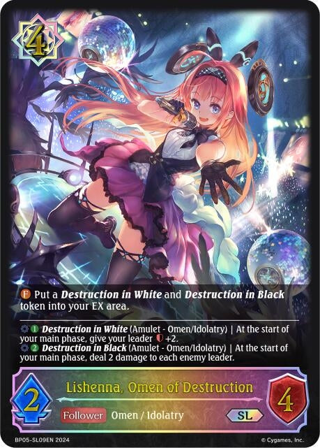 Image for Lishenna, Omen of Destruction (SL) (BP05: Omens Eternal) (BP05-SL09EN) - Shadowverse: Evolve