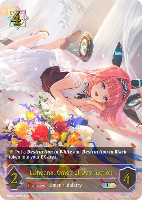 Image for Lishenna, Omen of Destruction (U) (BP05: Omens Eternal) (BP05-U03EN) - Shadowverse: Evolve