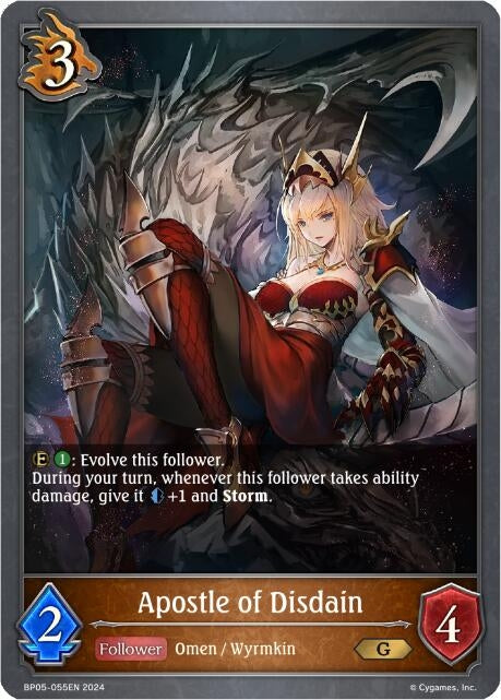Image for Apostle of Disdain (BP05: Omens Eternal) (BP05-055EN) - Shadowverse: Evolve