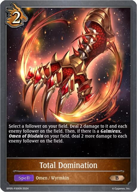 Image for Total Domination - P30 (Foil) (BP05: Omens Eternal) (BP05-P30EN) - Shadowverse: Evolve