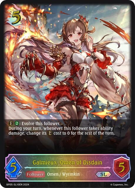 Image for Galmieux, Omen of Disdain (SL) (BP05: Omens Eternal) (BP05-SL10EN) - Shadowverse: Evolve